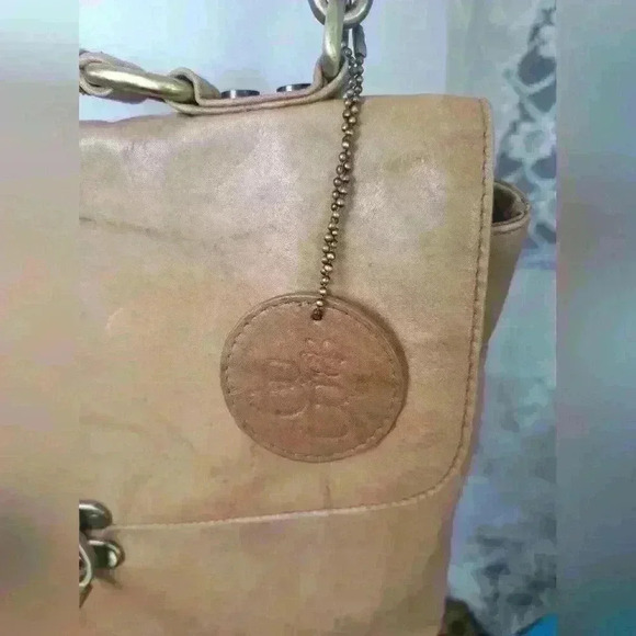 BOLLA Classic Soft Leather Messenger Bag Crossbody Light Brown Handbag Purse - Picture 3 of 16
